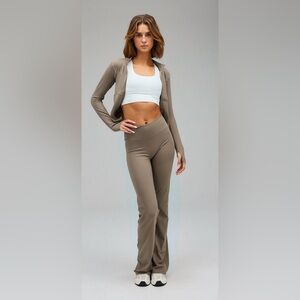 Exercere Flare Leggings Sand Beige S